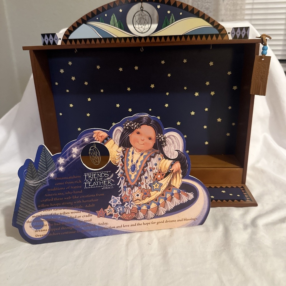 RARE Friends of the Feather Dreamcatcher Display (2 Pieces) Enesco #375861 1998